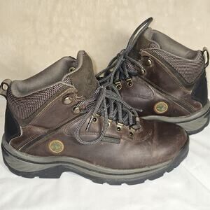 Timberland Women’s Waterproof Leather Hiking Boots 7.5W Brown Anti-Fatigue Trail